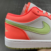 Low Top Sneakers, Green Pink Colorway, Glow in the Dark Detail, Lace Up Design, Casual Gift for Sneaker Fans
