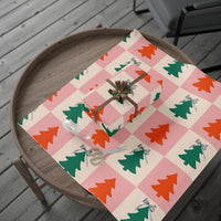 Modern Holiday Pine Gift Wrap Roll, Minimalist Christmas Tree Wrapping Paper, Simple Nordic Christmas Wrapping Paper, Seasonal Present Wrap