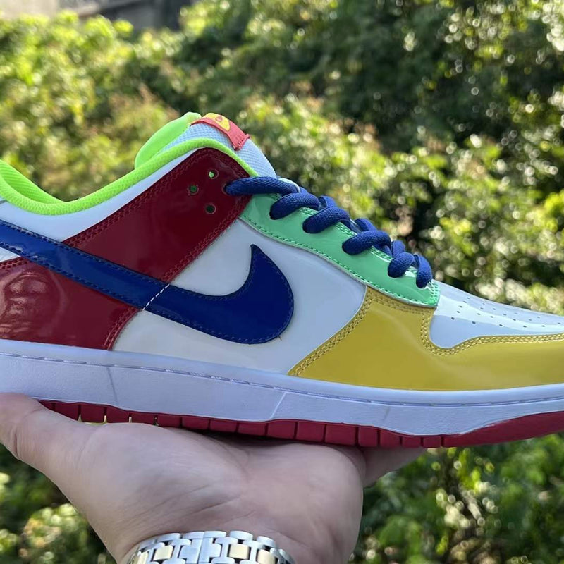 Low Top Sneakers, Multicolor Colorway, Lace Up Design, Casual Gift for Sneaker Fans
