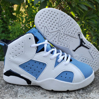 Sneakers, White Blue Colorway, Lace Up Design, Casual Gift for Sneaker Fans