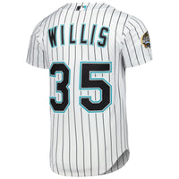 Florida Marlins Dontrelle Willis White Cooperstown Collection Authentic Jersey