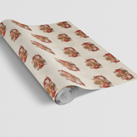 Vintage Christmas Gift Wrap, Santa and Mrs Claus Chess Wrapping Paper, Comfy Fireside Holiday Wrapping Paper, Chess Player Gift Wrap Roll