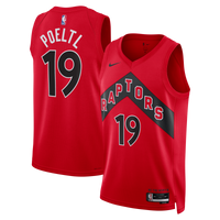 Toronto Raptors Icon Edition Swingman Jersey - Red - Jakob Poeltl