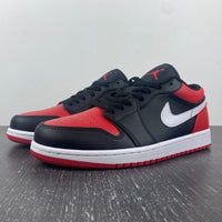 Low Top Sneakers, White Black Red Colorway, Lace Up Design, Casual Gift for Sneaker Fans