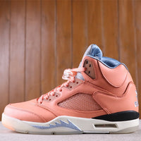 High Top Sneakers, Peach Colorway, Lace Up Design, Casual Gift for Sneaker Fans