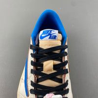 Low Top Shoes, Blue White Colorway, Reverse Hook Design, Lace Up Design, Casual Gift for Shoe Lovers