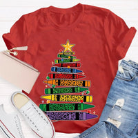 Art Teacher T-Shirt, Colored Pencils Leopard Christmas Tree Shirt, Holiday Graphic Tee, Festive Art Teacher Shirt, Christmas Present for Her