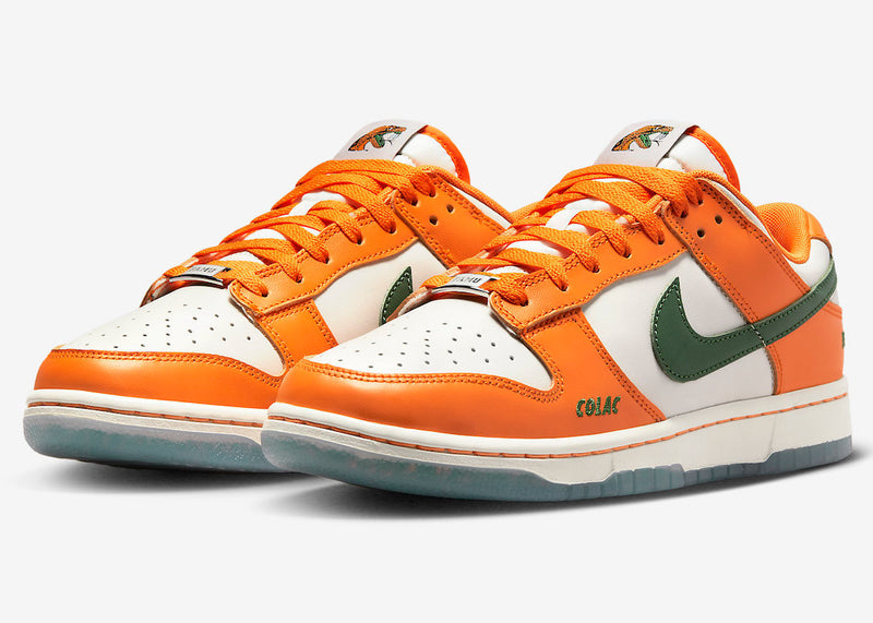 Low Top Sneakers, White Orange Colorway, Lace Up Design, Casual Gift for Sneaker Fans