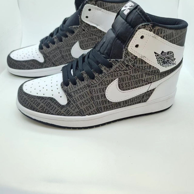 Sneakers, Black Gray White Colorway, Reflective Detail, Lace Up Design, Casual Gift for Sneaker Fans