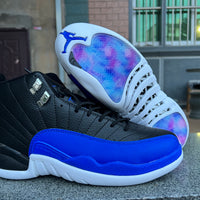 Sneakers, Blue Black Colorway, Lace Up Design, Casual Gift for Sneaker Fans