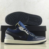 Low Top Sneakers, Midnight Blue Colorway, Lace Up Design, Casual Gift for Sneaker Fans