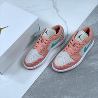 Low Top Sneakers, Green Pink Colorway, Lace Up Design, Casual Gift for Sneaker Fans