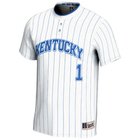 #1 Kentucky Wildcats Lightweight Softball Fashion Jersey - White