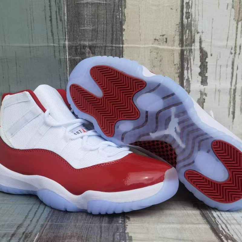 Sneakers, White Red Colorway, Lace Up Design, Casual Gift for Sneaker Fans