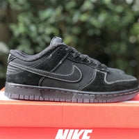 Low Top Sneakers, Black Colorway, Lace Up Design, Casual Gift for Sneaker Fans