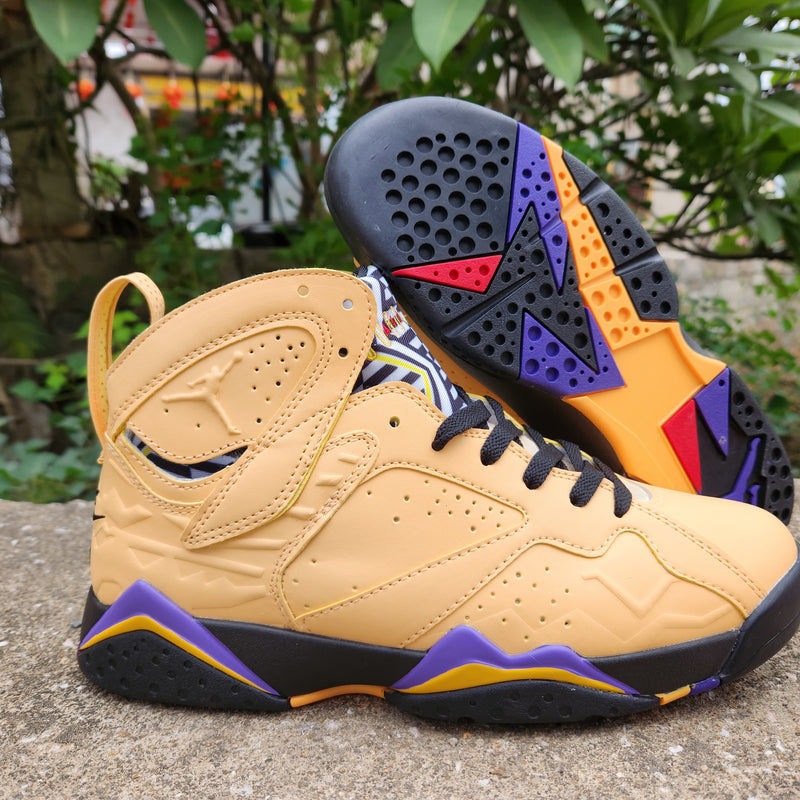 Sneakers, Yellow Purple Colorway, Lace Up Design, Casual Gift for Sneaker Fans