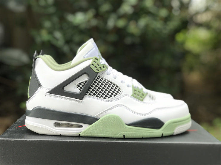 Sneakers, White Green Colorway, Lace Up Design, Casual Gift for Sneaker Fans