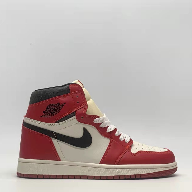 Sneakers, Red Cream Colorway, Lace Up Design, Casual Gift for Sneaker Fans