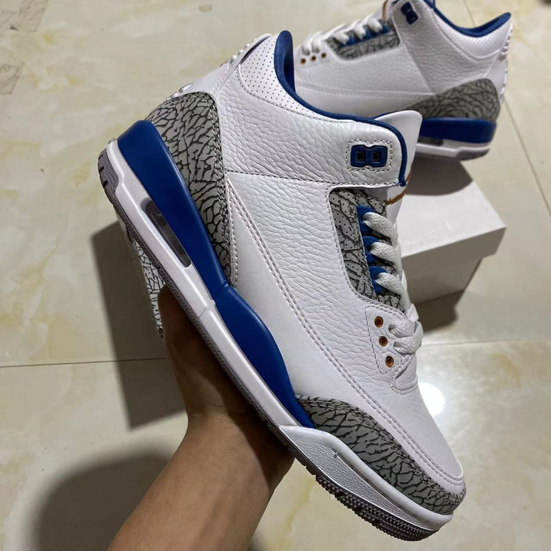 Retro Low Top Sneakers, Blue White Colorway, Lace Up Design, Casual Gift for Sneaker Fans