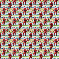 Holiday Sports Wrapping Paper, Baseball Santa Christmas Gift Wrap Paper, Santa Claus Present Paper Roll, Festive Xmas Present Wrap Paper