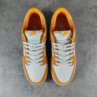 Low Top Sneakers, White Orange Colorway, Lace Up Design, Casual Gift for Sneaker Fans