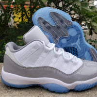 Low Top Sneakers, White Gray Colorway, Lace Up Design, Casual Gift for Sneaker Fans