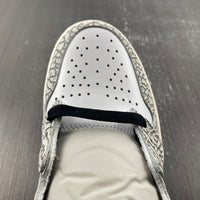 Sneakers, White Gray Colorway, Lace Up Design, Casual Gift for Sneaker Fans