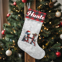 Custom Name Stocking, Personalized Buffalo Plaid Christmas Stocking, Monogram Holiday Stocking, Family Christmas Stocking, Festive Decor