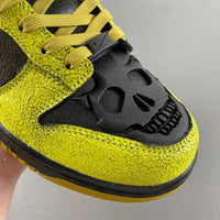 Low Top Sneakers, Black Green Colorway, Halloween Design, Lace Up Design, Casual Gift for Sneaker Fans
