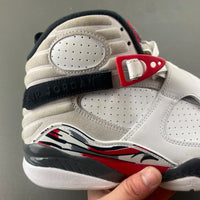 High Top Sneakers, White Red Colorway, Lace Up Design, Casual Gift for Sneaker Fans
