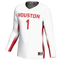 #1 Houston Cougars Lightweight Volleyball Jersey - White