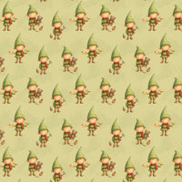 Adorable Christmas Gift Wrap, Santa Elf Workshop Wrapping Paper, North Pole Holiday Wrapping Paper, Kids Xmas Present Paper, Festive Gift Wrap