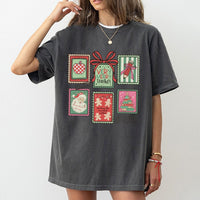 Vintage Stamp Holiday T-Shirt, Teacher Christmas Shirt, Adorable Educator Winter Tee, School Holiday Graphic Shirt, Teacher Appreciation Present