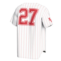 Houston Cougars Lightweight Collegiate Baseball Fashion Jersey - White