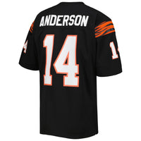 Cincinnati Bengals 1981 Ken Anderson Black Authentic Throwback Retired Player Jersey