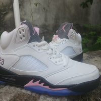 High Top Sneakers, Pink Colorway, Lace Up Design, Casual Gift for Sneaker Fans