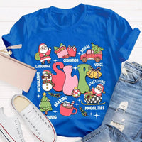 Speech Language Pathology Holiday Shirt, SLP Speech Therapy Christmas T-Shirt, Voice Stuttering Graphic Tee, SLP Therapist Present