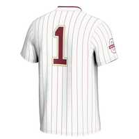 #1 Charleston Cougars Lightweight Softball Jersey - White