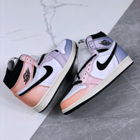 Low Top Sneakers, White Purple Colorway, Gradient Colorway, Lace Up Design, Casual Gift for Sneaker Fans