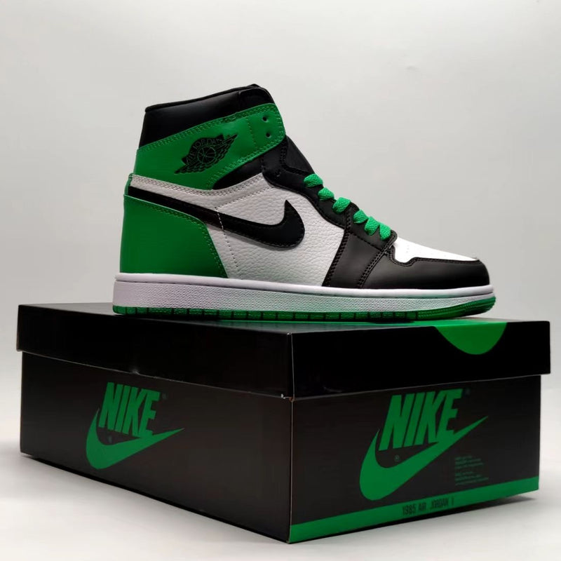 Sneakers, Black Green Colorway, Lace Up Design, Casual Gift for Sneaker Fans