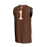 #1 Bowling Green St. Falcons Lightweight Basketball Fashion Jersey - Brown