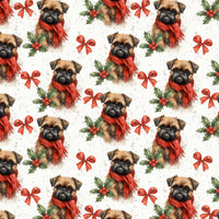 Festive Holiday Dog Gift Wrap, Brussels Griffon Christmas Wrapping Paper, Adorable Puppy Present Paper, Dog Lover Xmas Wrapping Paper Roll