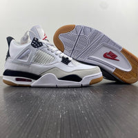 Sneakers, White Black Gray Colorway, Leather Footwear, Lace Up Design, Casual Gift for Sneaker Fans