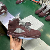 Sneakers, Burgundy Colorway, Leather Footwear, Lace Up Design, Casual Gift for Sneaker Fans