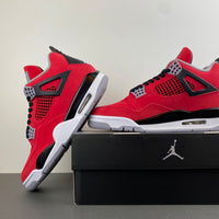 Mid Top Sneakers, Red Black Colorway, Lace Up Design, Casual Gift for Sneaker Fans