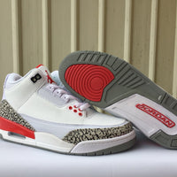 Sneakers, White Red Colorway, Lace Up Design, Casual Gift for Sneaker Fans