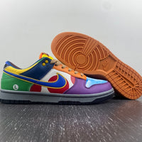 Low Top Sneakers, Multicolor Colorway, Lace Up Design, Casual Gift for Sneaker Fans