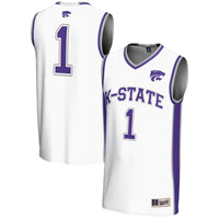 #1 Kansas State Wildcats Lightweight Basketball Jersey - White