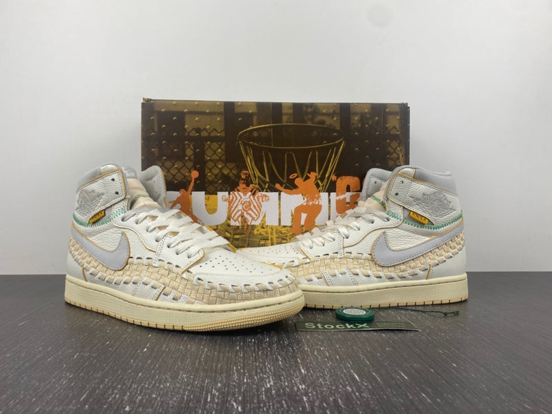 High Top Sneakers, Off White Yellow Colorway, Leather Footwear, Lace Up Design, Casual Gift for Sneaker Fans