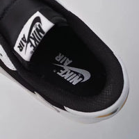 Low Top Sneakers, Black White Colorway, Lace Up Design, Casual Gift for Sneaker Fans
